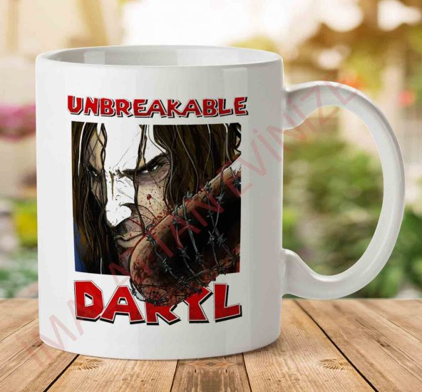 1-852 Daryl The Unbreakable The Walking Dead İki Tarafı Baskılı Kupa Bardak