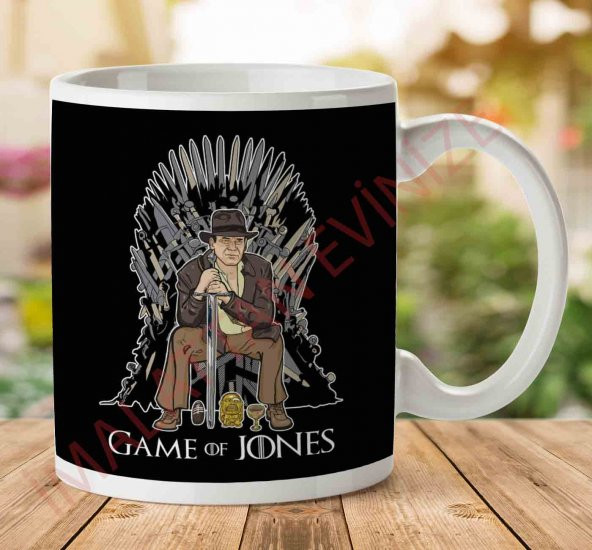 1-869 Game Of Thrones Indiana Jones İki Tarafı Baskılı Kupa Bardak