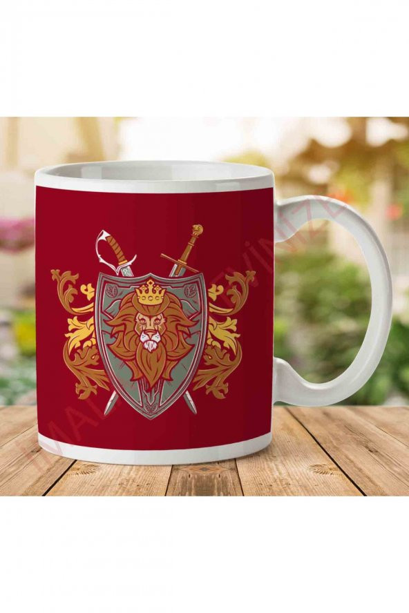 1-874 Game Of Thrones Lannister Sigil One True King İki Tarafı Baskılı Kupa Bardak