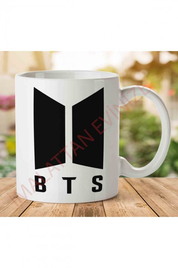 1-943 BTS İki Tarafı Baskılı Kupa Bardak