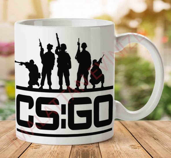 1-956 CSGO İki Tarafı Baskılı Kupa Bardak