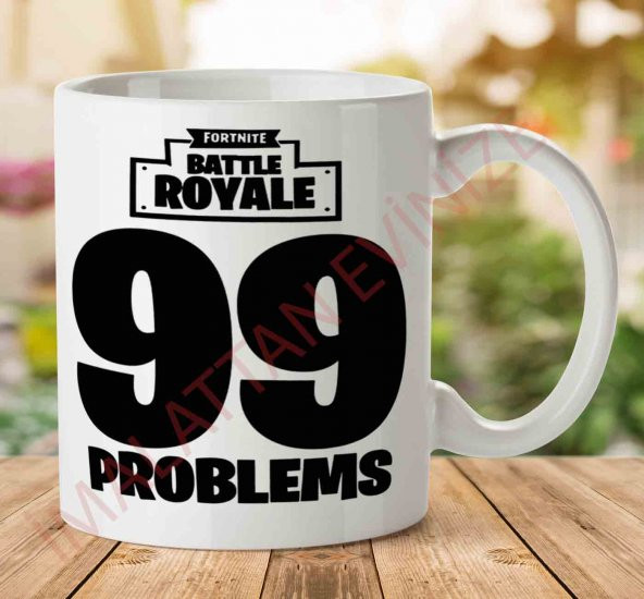 1-986 Fortnite 99 Problem İki Tarafı Baskılı Kupa Bardak