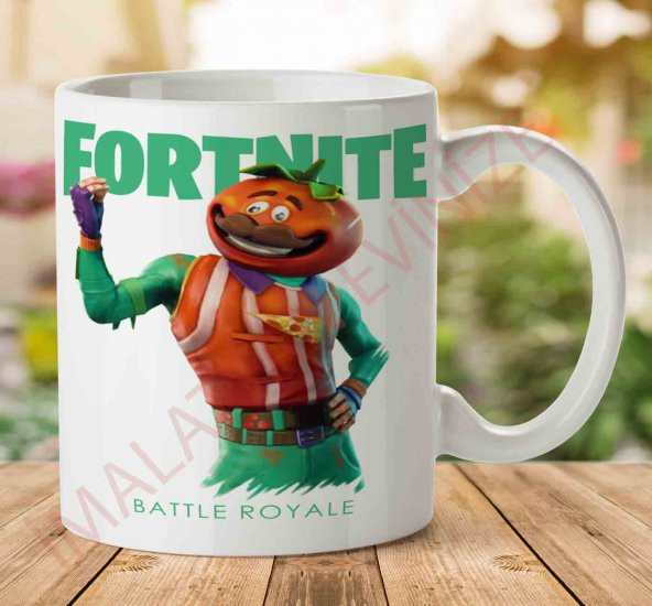 1-993 Fortnite Domates İki Tarafı Baskılı Kupa Bardak