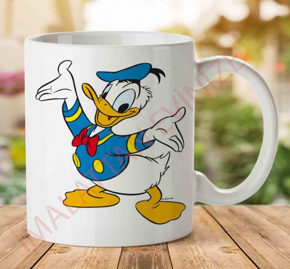 A2370 Donald Duck İki Tarafı Baskılı Kupa Bardak