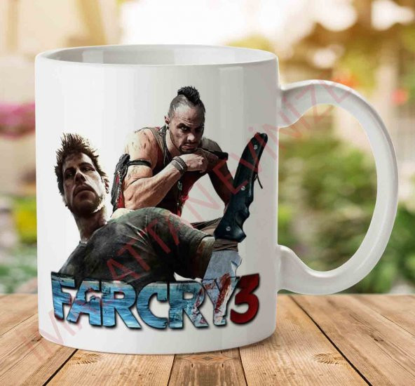 A2389 Far Cry İki Tarafı Baskılı Kupa Bardak