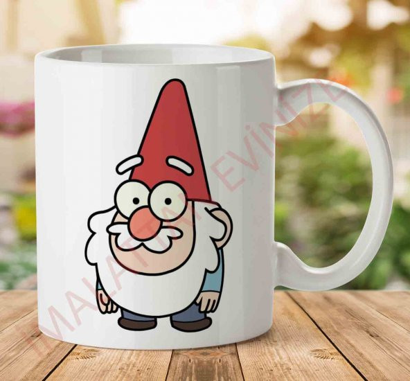 A2410 Gnome İki Tarafı Baskılı Kupa Bardak