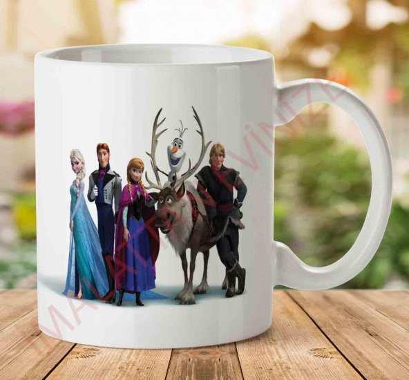 A2402 Frozen İki Tarafı Baskılı Kupa Bardak