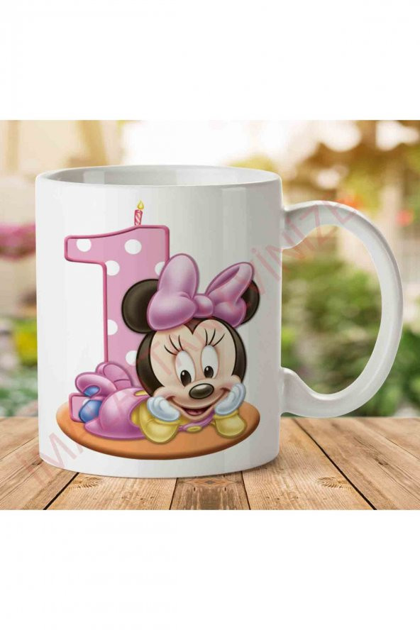 A2457 Minnie Mouse İki Tarafı Baskılı Kupa Bardak