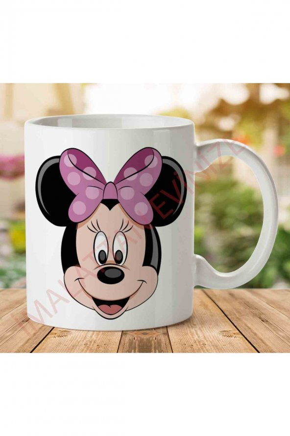 A2456 Minnie Mouse İki Tarafı Baskılı Kupa Bardak