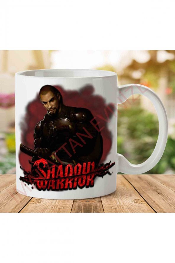 A2546 Shadow Warrior İki Tarafı Baskılı Kupa Bardak