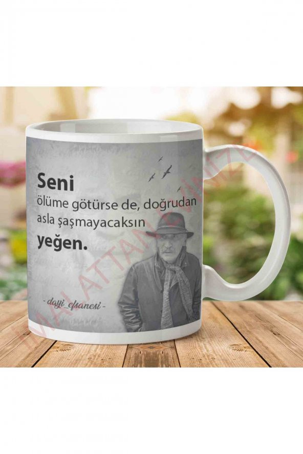 A2668 Tuncel Kurtiz Doğruluk İki Tarafı Baskılı Kupa Bardak