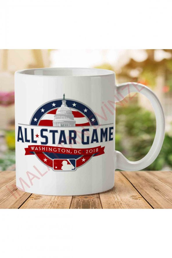 All Star Game Mockup İki Tarafı Baskılı Kupa Bardak