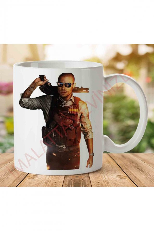 Battlefield-Hardline-Transparent İki Tarafı Baskılı Kupa Bardak