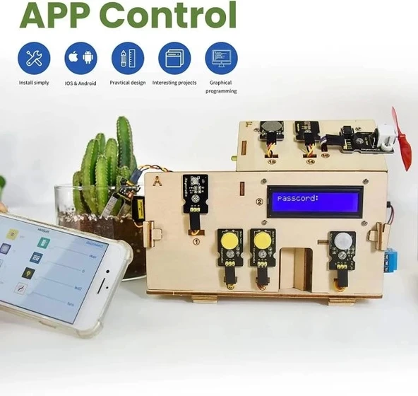 KEYESTUDIO Akıllı Ev Başlangıç Seti - Arduino - Uno R3 - Kodlama Kiti - 4