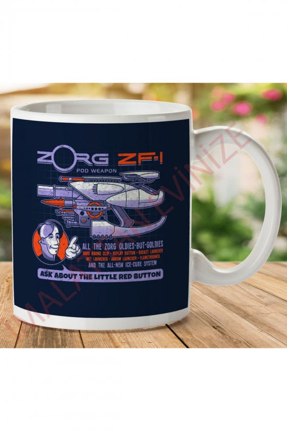 Beşinci Element Zorg Blaster ZF-1 İki Tarafı Baskılı Kupa Bardak