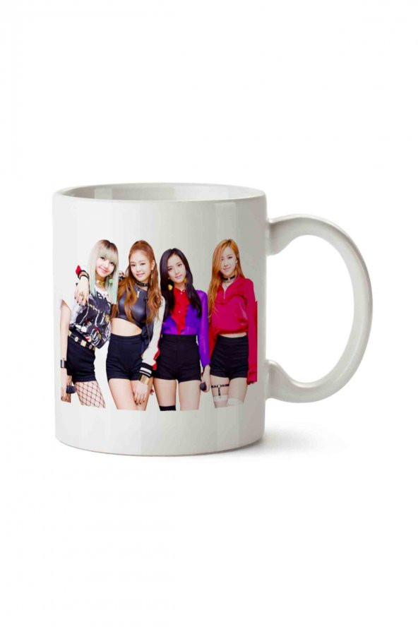 black pink 2 İki Tarafı Baskılı Kupa Bardak