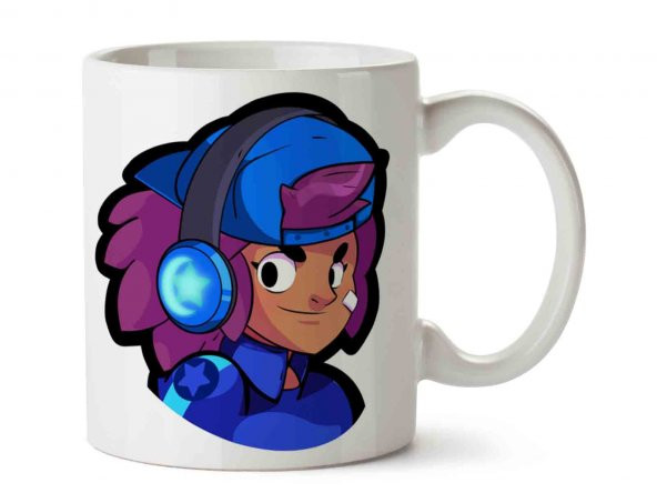 Brawl Stars Shelly İki Tarafı Baskılı Kupa Bardak