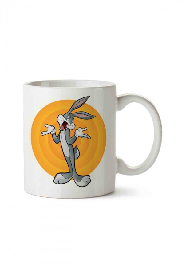 Bugs Bunny Looney Tunes 2 İki Tarafı Baskılı Kupa Bardak