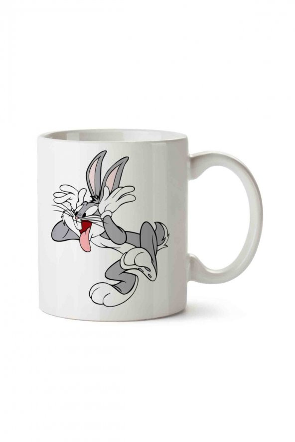 Bugs Bunny İki Tarafı Baskılı Kupa Bardak