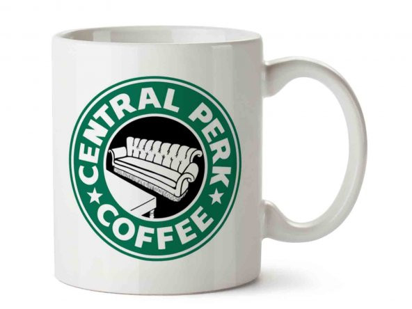 Central perk Coffee 2 İki Tarafı Baskılı Kupa Bardak