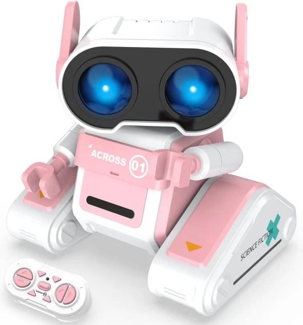 STEMTRON RC Şarj Edilebilir Uzaktan Kumandalı Robot Oyuncak - Pembe