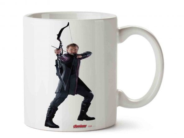 Clint Barton Fury Hawkeye İki Tarafı Baskılı Kupa Bardak