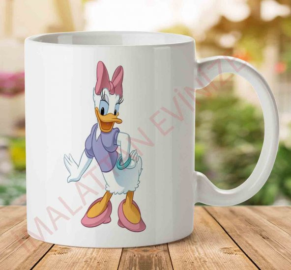 Daisy-Duck-PNG-HD İki Tarafı Baskılı Kupa Bardak