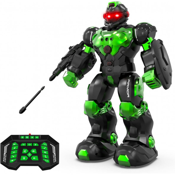 STEMTRON Programlanabilir Uzaktan Kumandalı Robot - Yeşil