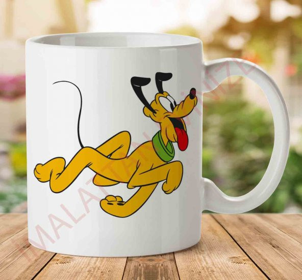 Disney-Pluto-Free-Download-PNG İki Tarafı Baskılı Kupa Bardak