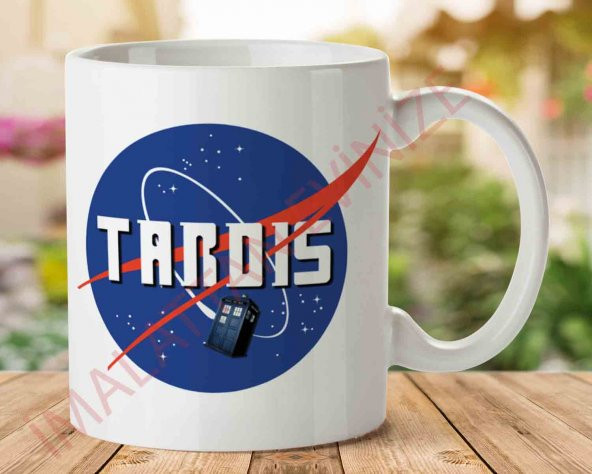 Doctor Who - Tardis & Nasa İki Tarafı Baskılı Kupa Bardak
