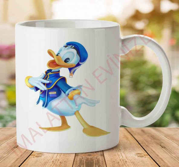 Donald-Duck-High-Quality-PNG İki Tarafı Baskılı Kupa Bardak