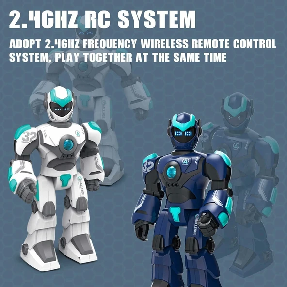 STEMTRON Programlanabilir Uzaktan Kumandalı Robot Ses kontrollü - Mavi - 3