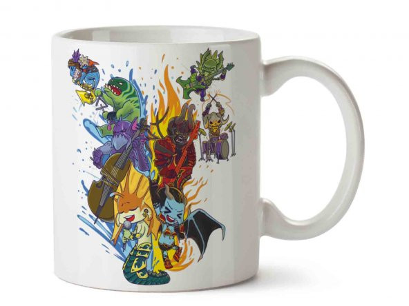 Dota 2 Defense İki Tarafı Baskılı Kupa Bardak