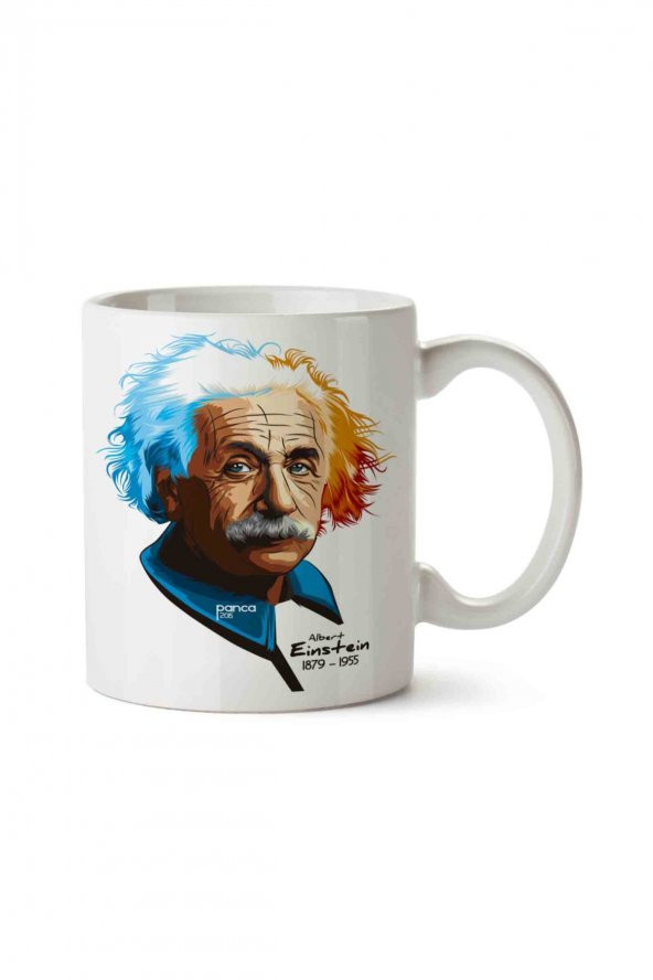 Einstein 2 İki Tarafı Baskılı Kupa Bardak