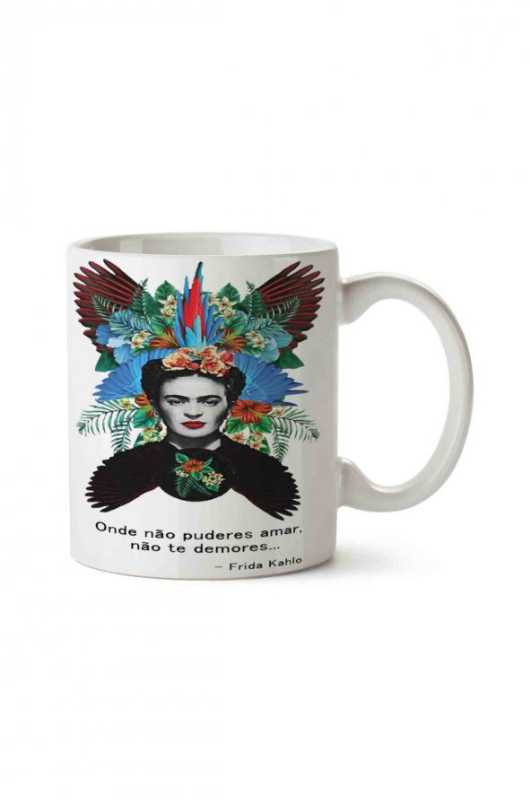 Frida Kahlo 2 İki Tarafı Baskılı Kupa Bardak