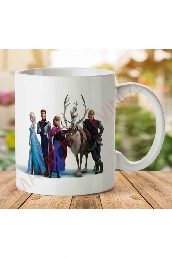 Frozen-PNG-HD İki Tarafı Baskılı Kupa Bardak