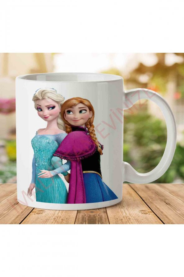 Frozen-PNG-Picture İki Tarafı Baskılı Kupa Bardak
