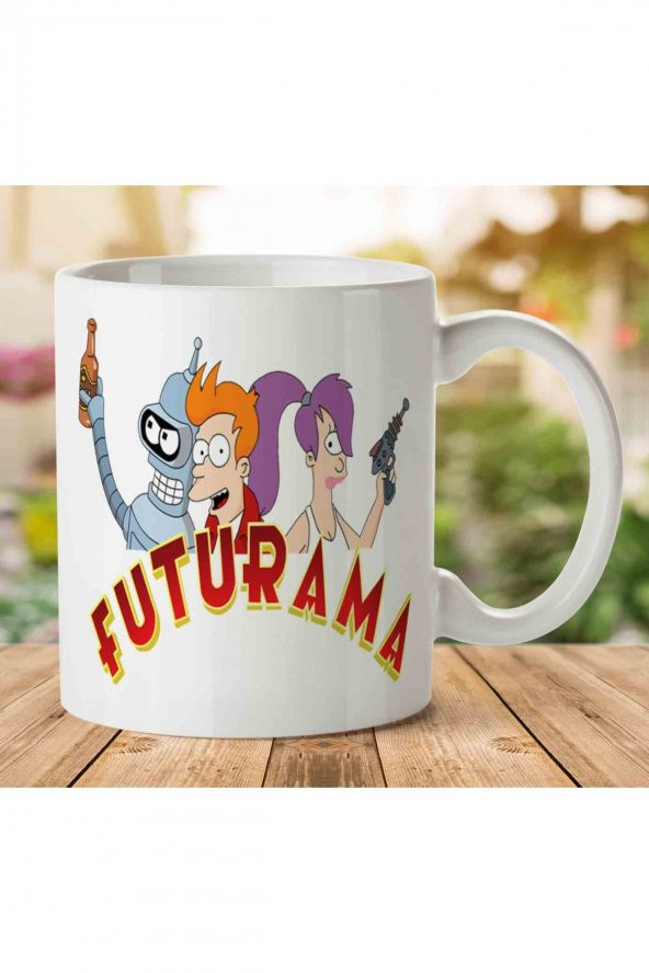 Futurama animasyon Çizgi İki Tarafı Baskılı Kupa Bardak