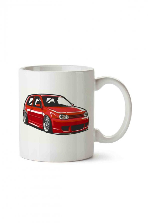 Golf MK4  2 İki Tarafı Baskılı Kupa Bardak