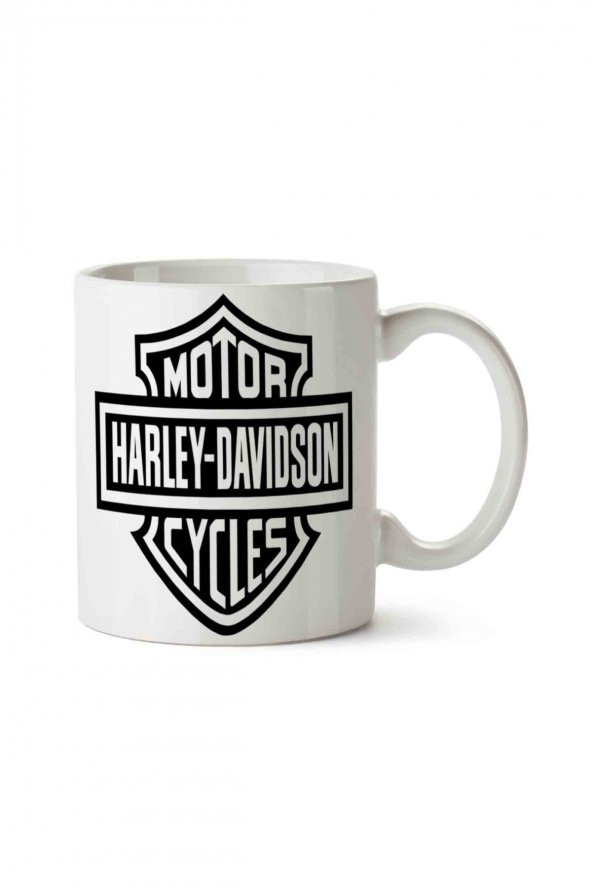 Harley Davidson İki Tarafı Baskılı Kupa Bardak