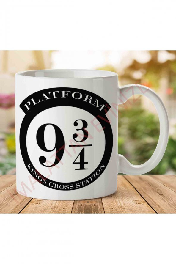 Harry Potter Plataform 9 3 Bölü 4 İki Tarafı Baskılı Kupa Bardak - 1