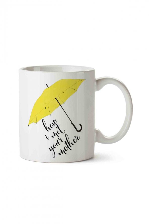 How I Met Your Mother Yellow Umbrella 2 İki Tarafı Baskılı Kupa Bardak