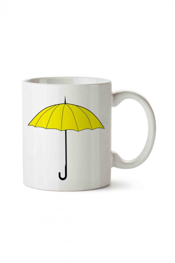 How I Met Your Mother Yellow Umbrella İki Tarafı Baskılı Kupa Bardak