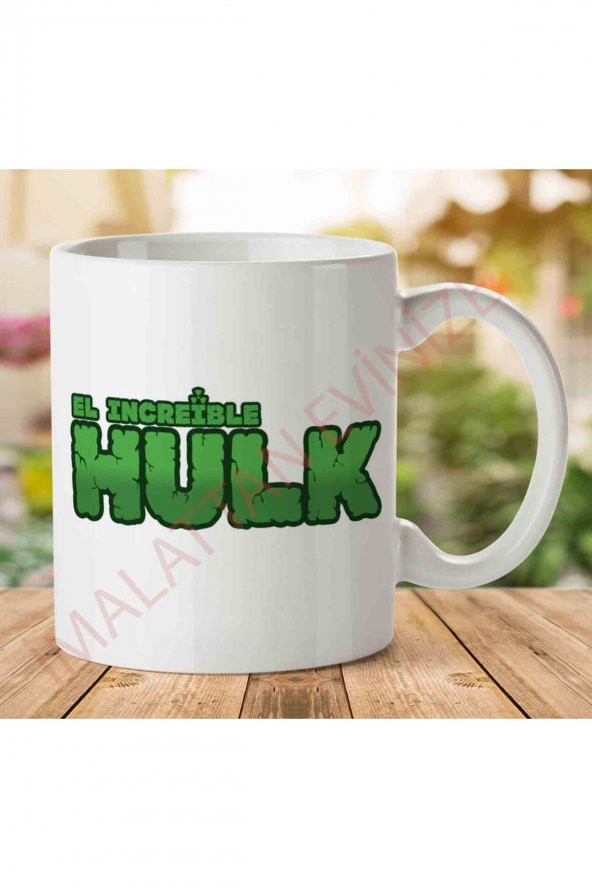 Hulk-Logo-PNG İki Tarafı Baskılı Kupa Bardak