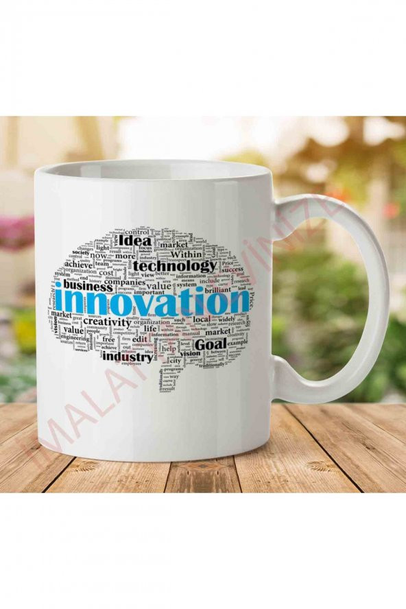 Innovation-PNG-Clipart İki Tarafı Baskılı Kupa Bardak