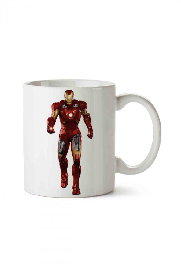 Iron Man İki Tarafı Baskılı Kupa Bardak