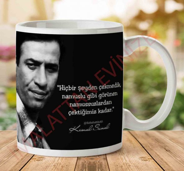 Kemal Sunal Namussuzlar İki Tarafı Baskılı Kupa Bardak