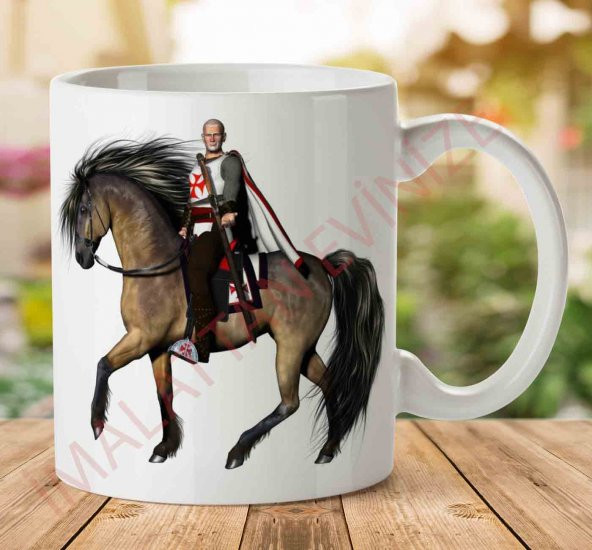 Knight-PNG-Clipart İki Tarafı Baskılı Kupa Bardak