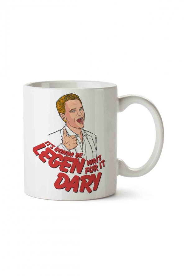 Legendary Barney Stinson How I Met Your Mother İki Tarafı Baskılı Kupa Bardak