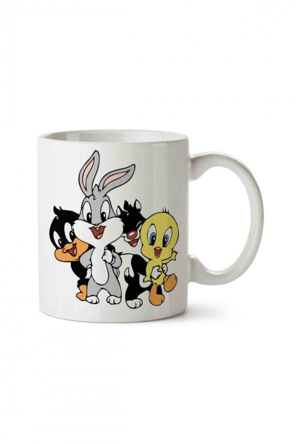 Looney Tunes İki Tarafı Baskılı Kupa Bardak